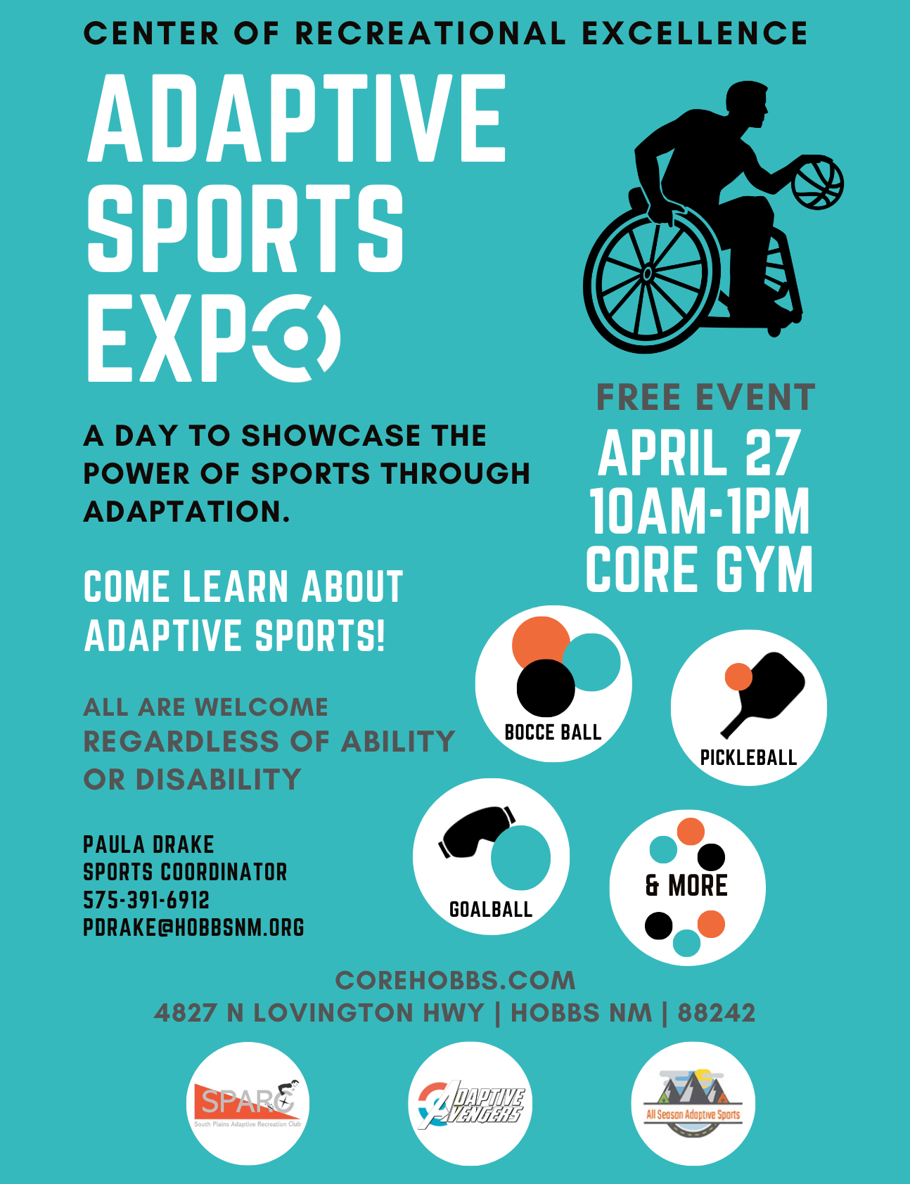 Adaptive Sports Expo April 27, 2024